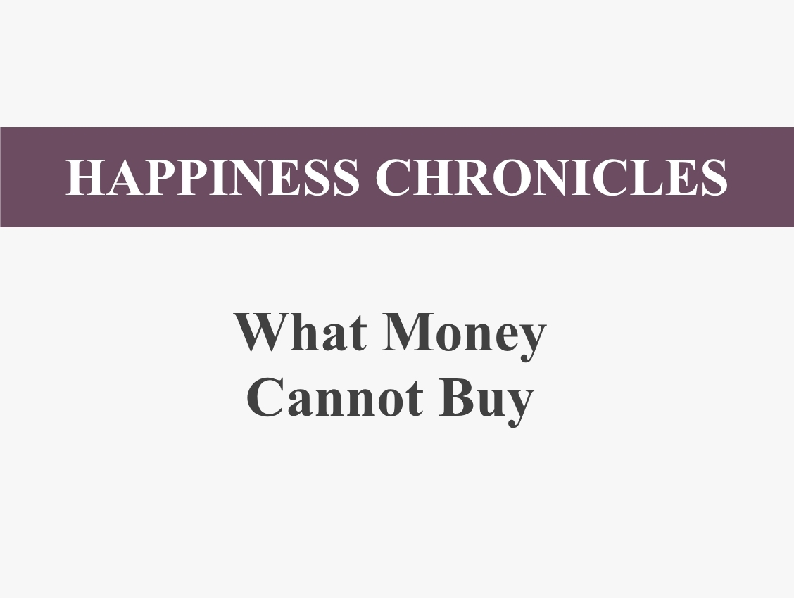 What Money Cannot Buy